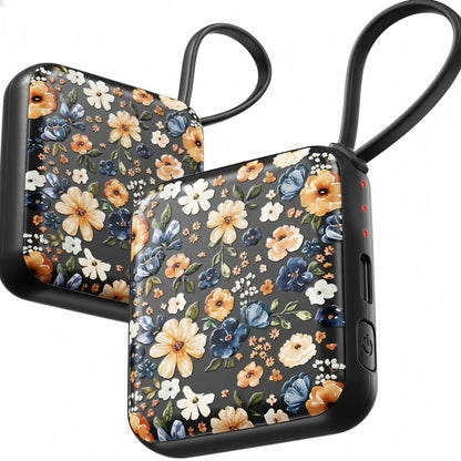 Floral Electric Hand Warmer - Rechargeable Portable Pocket Heater