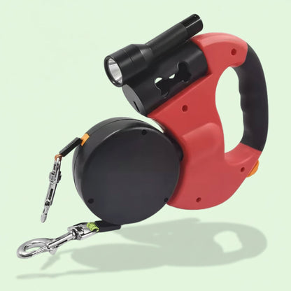 Dual Retractable Dog Leash – Tangle-Free Walking Lead for Two Dogs