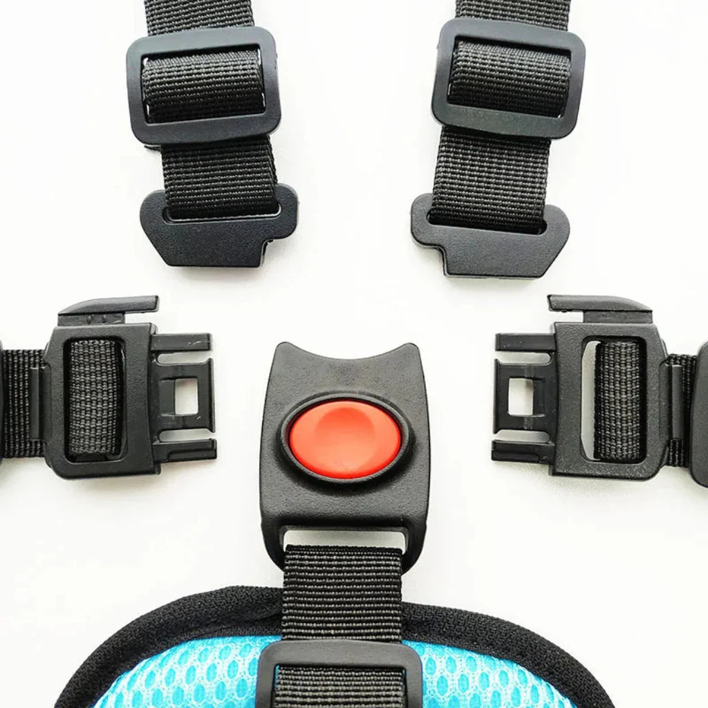 ComfortSafe Child Car Seat Harness with Adjustable Straps and Plush Padding