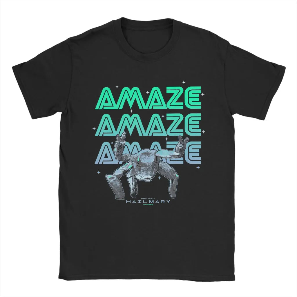 Funny Space Graphic Tee – Project Rocky Casual T‑Shirt