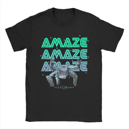 Funny Space Graphic Tee – Project Rocky Casual T‑Shirt
