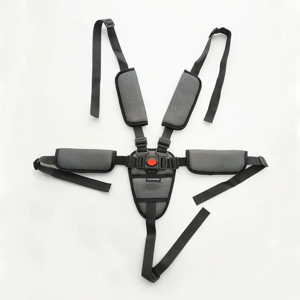 ComfortSafe Child Car Seat Harness with Adjustable Straps and Plush Padding