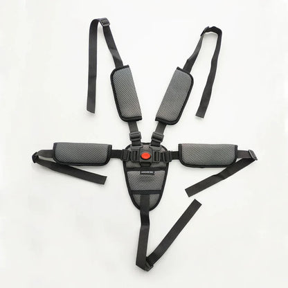 ComfortSafe Child Car Seat Harness with Adjustable Straps and Plush Padding