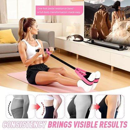 Ab Roller with Resistance Bands – Ultimate Core Workout & Fitness Trainer