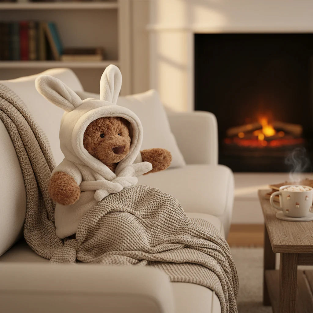 Adorable Plush Bunny-Cat Stuffed Animal Toy – Soft, Cuddly Doll Gift for Kids