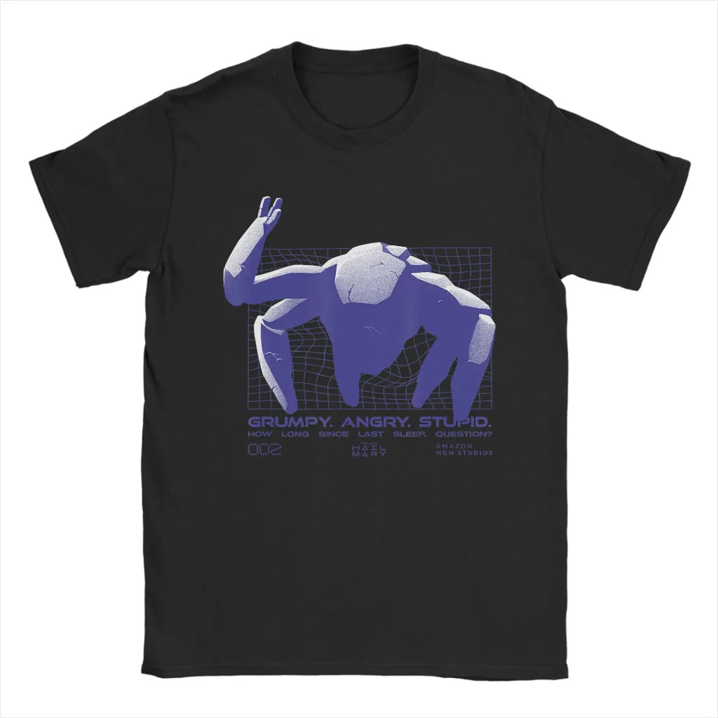 Funny Space Graphic Tee – Project Rocky Casual T‑Shirt