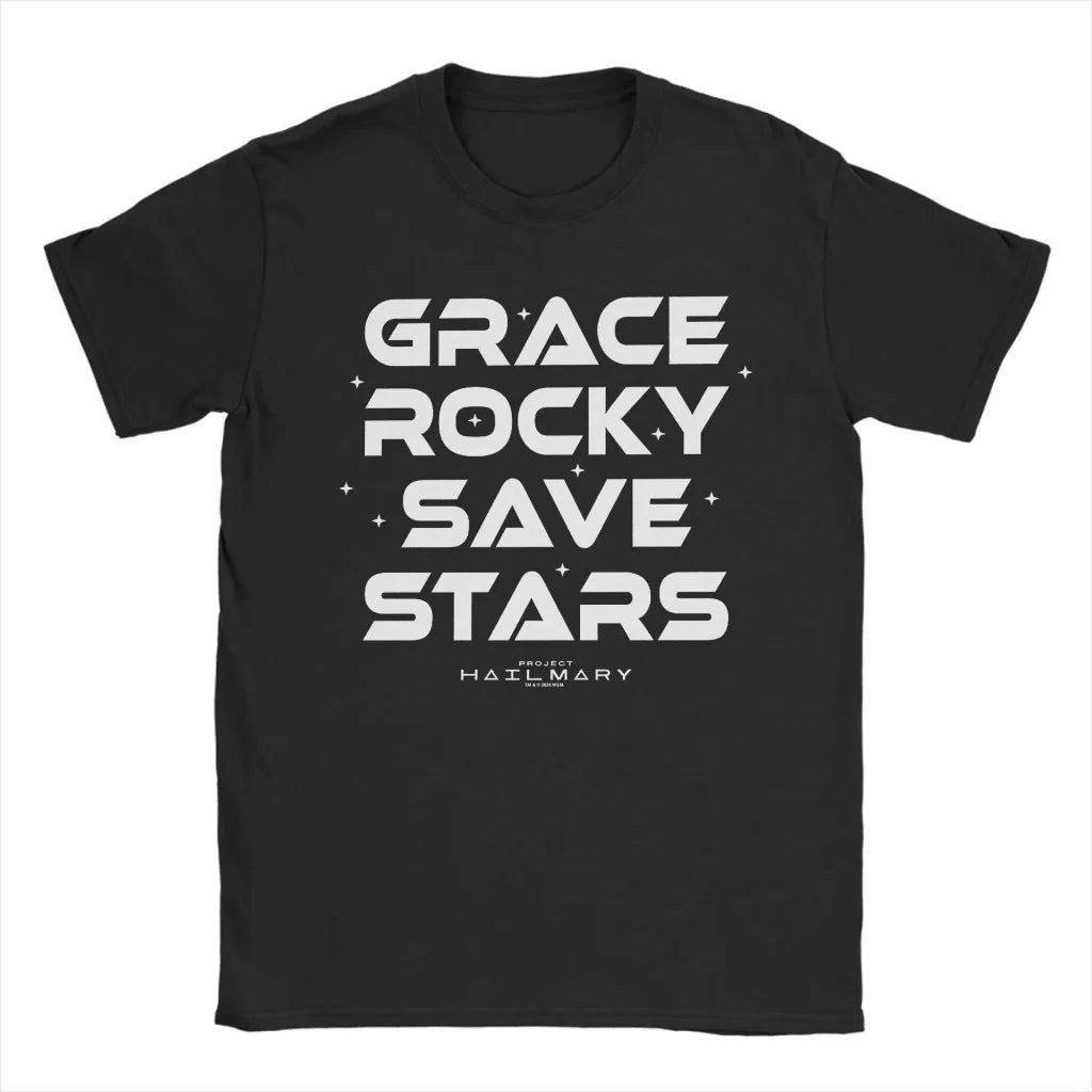 Funny Space Graphic Tee – Project Rocky Casual T‑Shirt