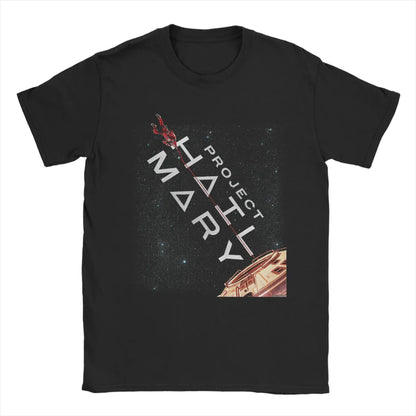 Funny Space Graphic Tee – Project Rocky Casual T‑Shirt
