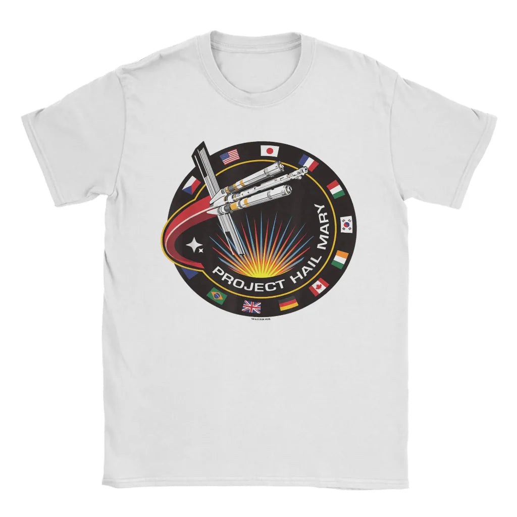 Funny Space Graphic Tee – Project Rocky Casual T‑Shirt