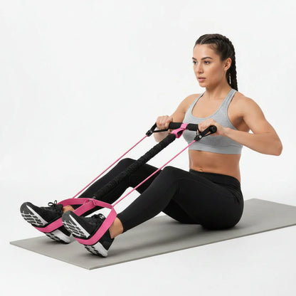 Ab Roller with Resistance Bands – Ultimate Core Workout & Fitness Trainer