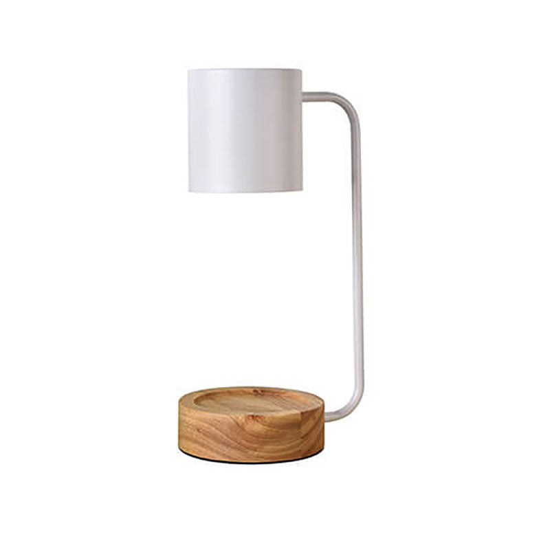 Elegant Japanese Minimalist Table Lamp — Wood & Metal