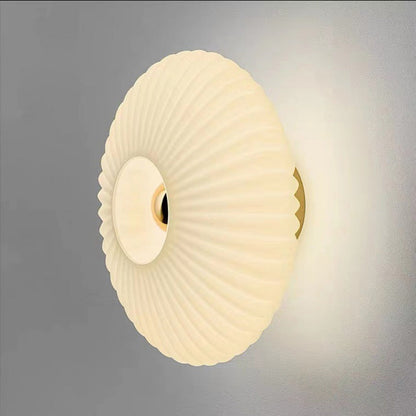 Elegant Nordic Vintage Glass Wall Sconce with Striped