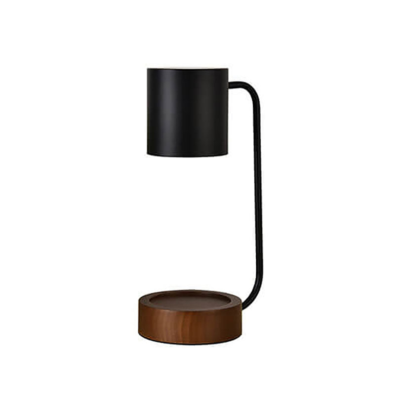 Elegant Japanese Minimalist Table Lamp — Wood & Metal