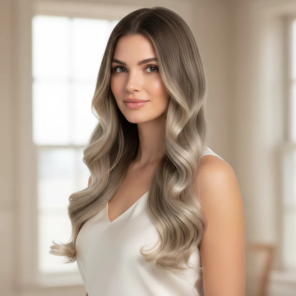 Clip-In Hair Extensions: Long, Wavy Remy Human Hair