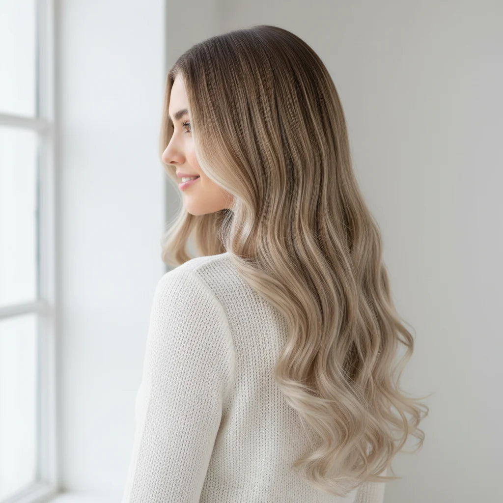 Clip-In Hair Extensions: Long, Wavy Remy Human Hair