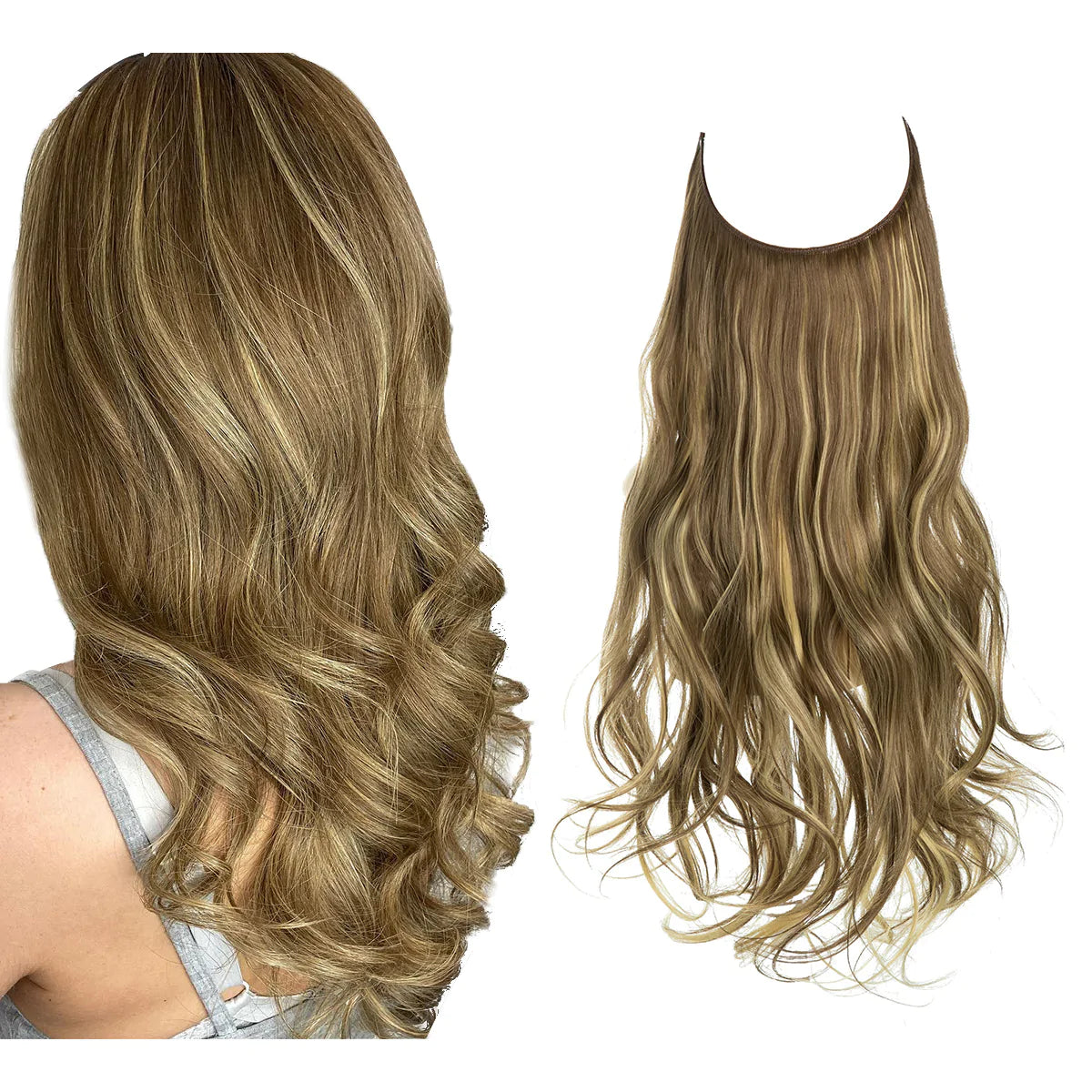 Clip-In Hair Extensions: Long, Wavy Remy Human Hair