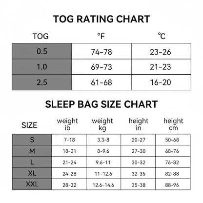 Baby Bamboo Sleep Sack - Lightweight, Breathable Sleeping Bag for Babies