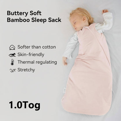 Baby Bamboo Sleep Sack - Lightweight, Breathable Sleeping Bag for Babies
