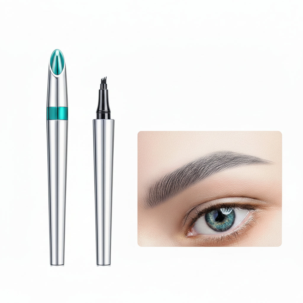 4-Tip Microblading Eyebrow Pencil - Waterproof Brow Makeup Pen