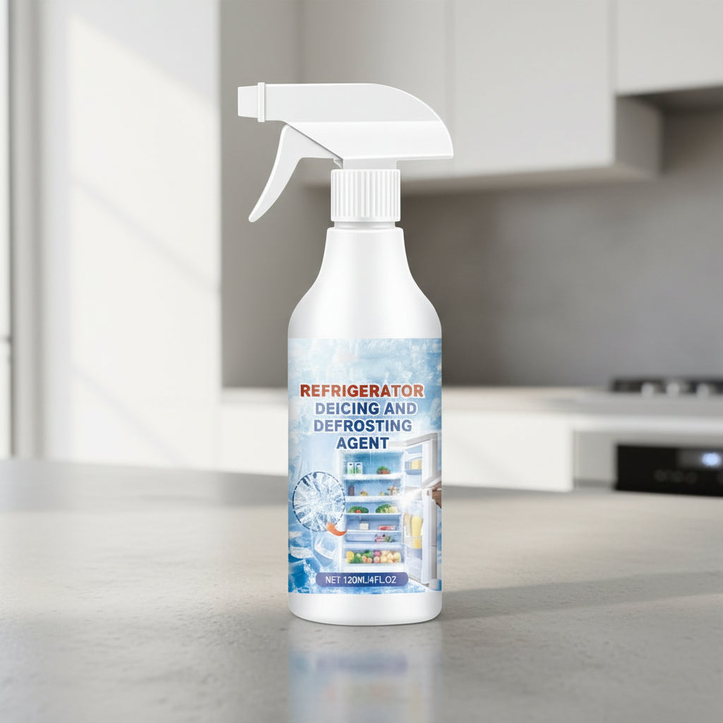 Fast-Acting Refrigerator Defrost Spray — Ice Melt & Frost Removal Cleaner