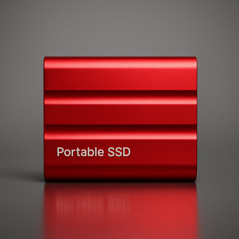 Durable Portable SSD External Drive in a Sleek Metal Enclosure