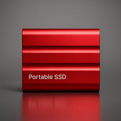 Durable Portable SSD External Drive in a Sleek Metal Enclosure