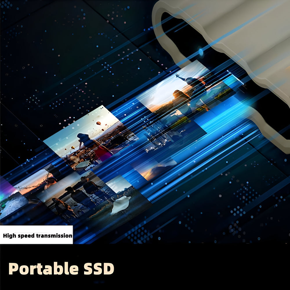 Durable Portable SSD External Drive in a Sleek Metal Enclosure
