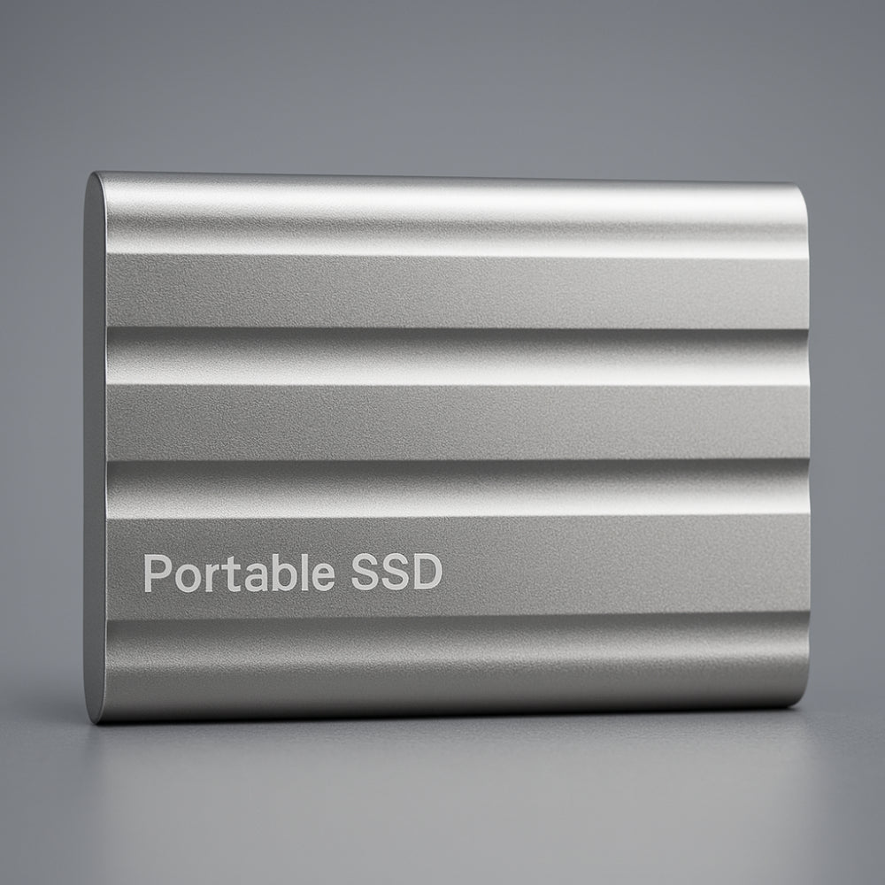 Durable Portable SSD External Drive in a Sleek Metal Enclosure