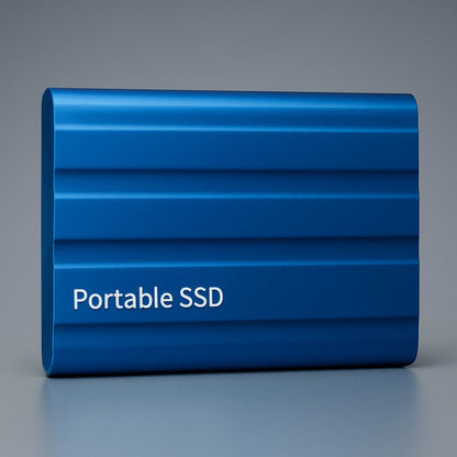 Durable Portable SSD External Drive in a Sleek Metal Enclosure