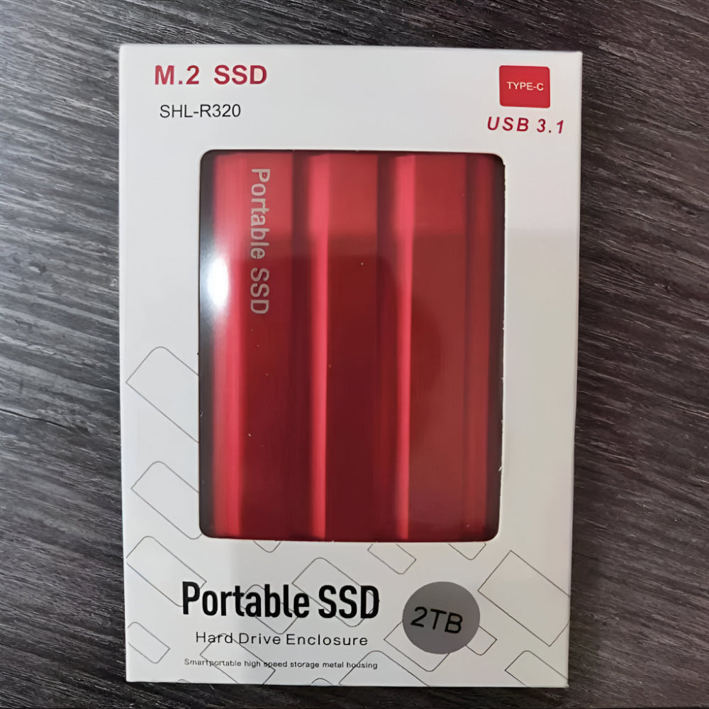 Durable Portable SSD External Drive in a Sleek Metal Enclosure