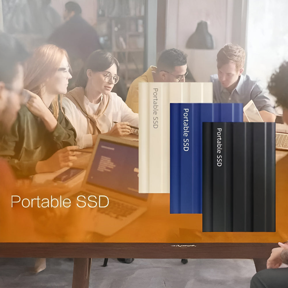 Durable Portable SSD External Drive in a Sleek Metal Enclosure