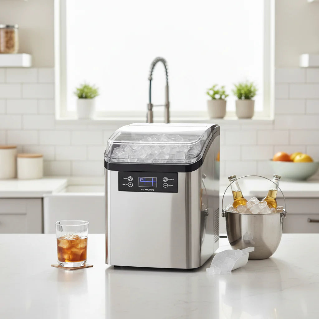 Countertop Ice Maker - Automatic, Large-Capacity Ice Cube Maker