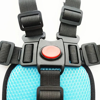 ComfortSafe Child Car Seat Harness with Adjustable Straps and Plush Padding