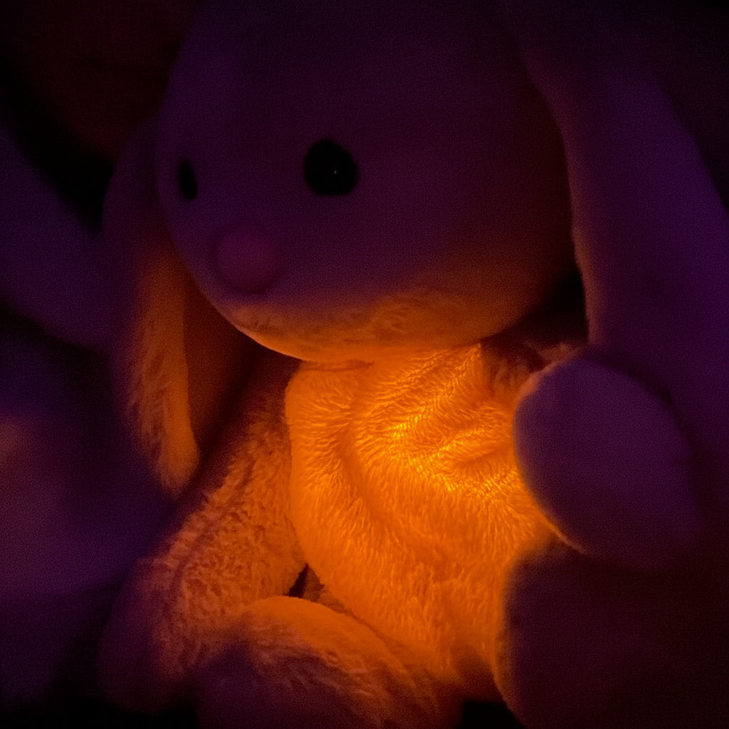 Breathing Plush Bunny: Calming Stuffed Animal for Relaxation for Kids and Adults