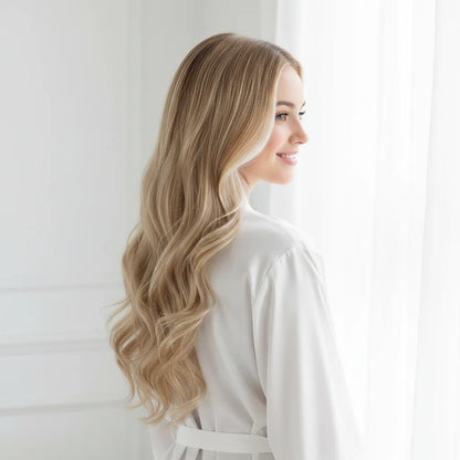 Clip-In Hair Extensions: Long, Wavy Remy Human Hair