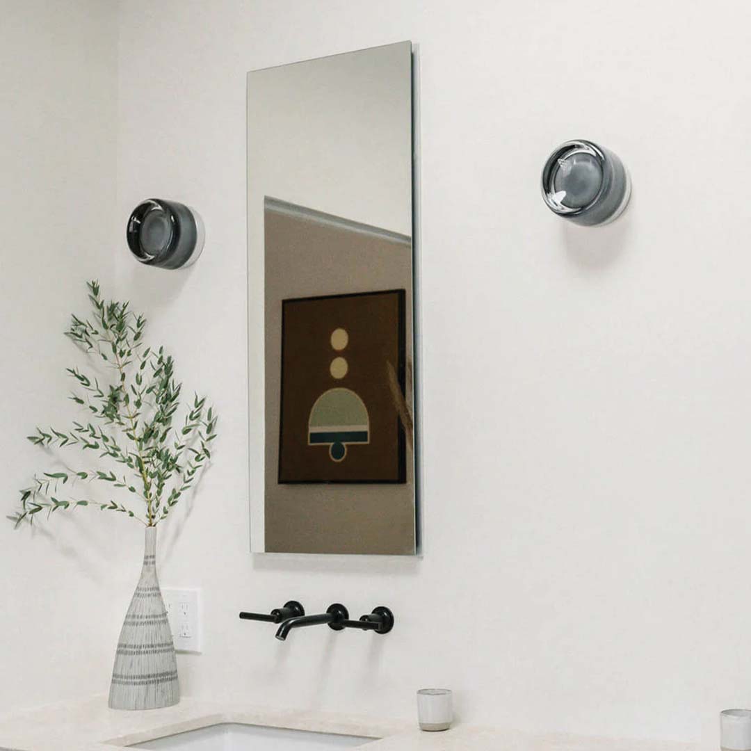 Applique Murale LED Dimple – Verre Texturé, Diamètre 10–12 cm, Design Moderne