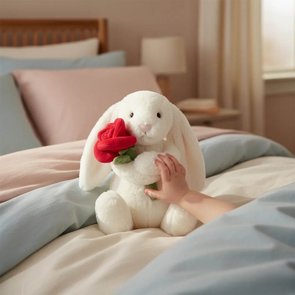 Adorable Plush Bunny-Cat Stuffed Animal Toy – Soft, Cuddly Doll Gift for Kids