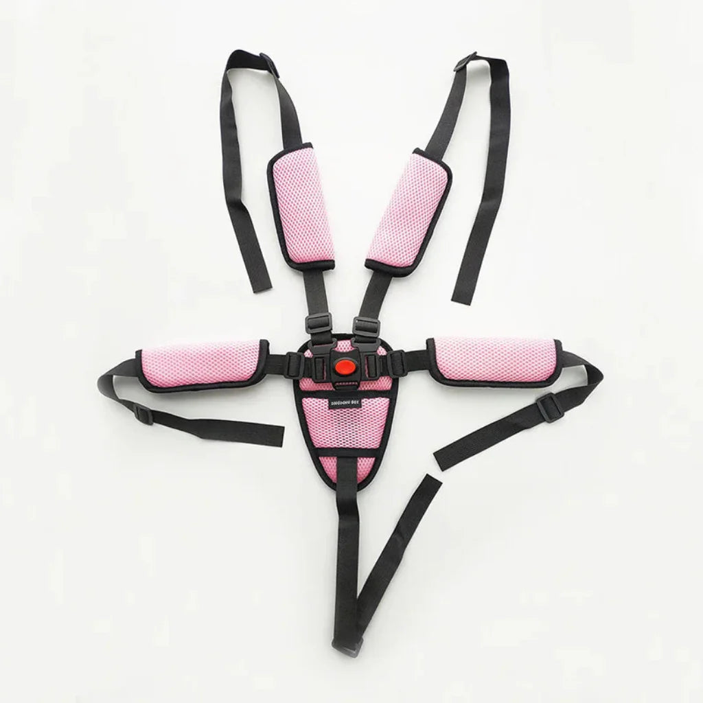 ComfortSafe Child Car Seat Harness with Adjustable Straps and Plush Padding