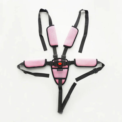ComfortSafe Child Car Seat Harness with Adjustable Straps and Plush Padding