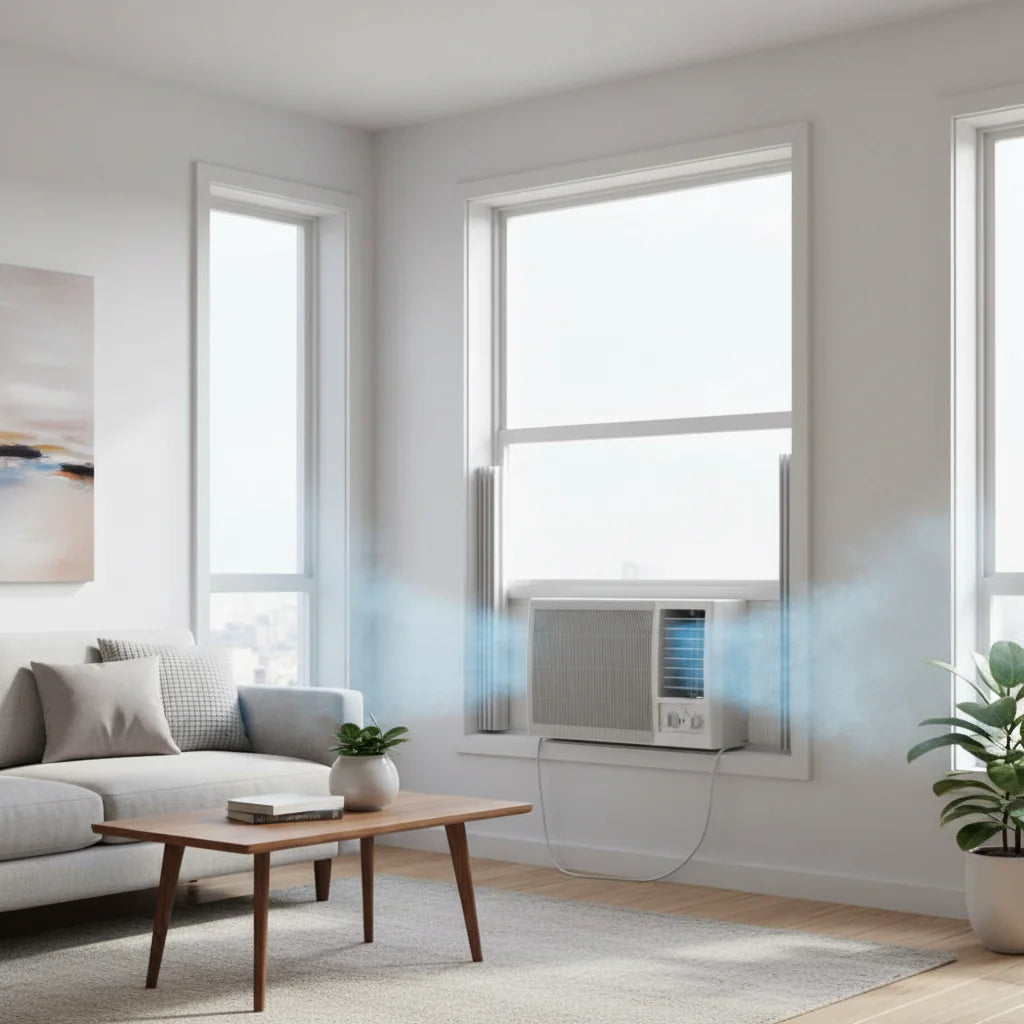 Compact 5000 BTU Portable Air Conditioner for Efficient Cooling in Small Rooms