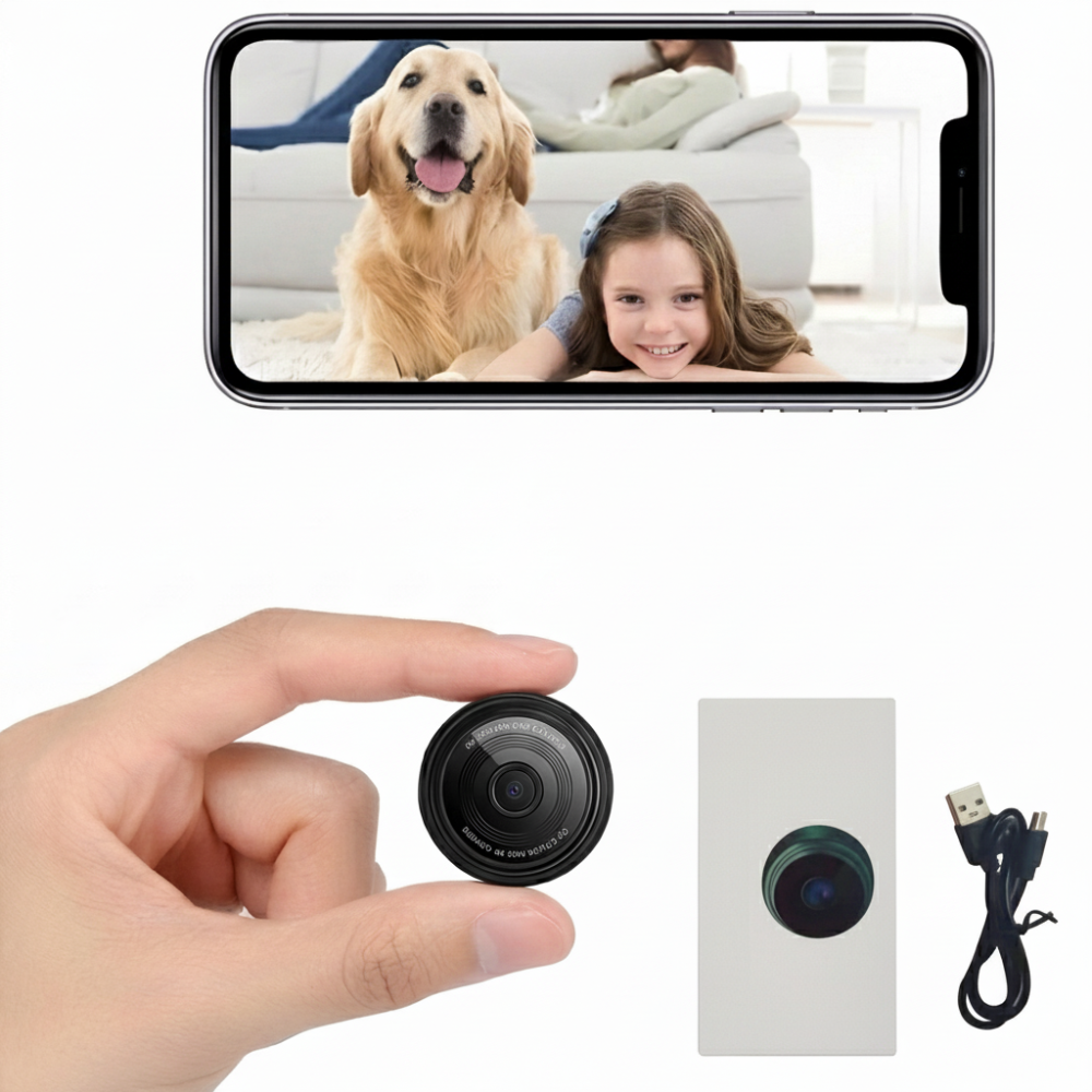 HD Wireless Mini Security Camera with WiFi and Magnetic Mount
