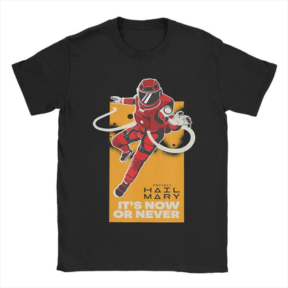 Funny Space Graphic Tee – Project Rocky Casual T‑Shirt