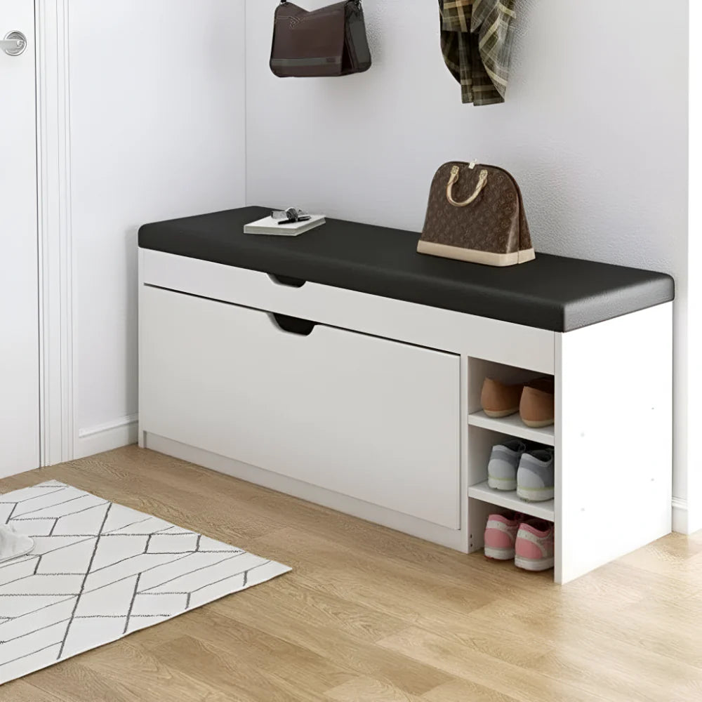 Foldable Shoe Rack Bench – Space-Saving Storage Cabinet with Easy Fold Design