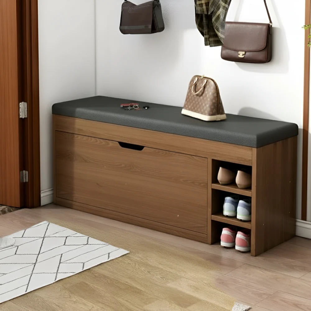 Foldable Shoe Rack Bench – Space-Saving Storage Cabinet with Easy Fold Design