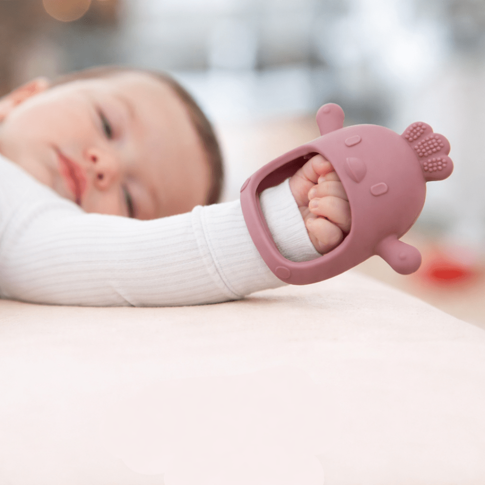 Baby Teething Mitten – Silicone Chew Glove for Soothing Sore Gums