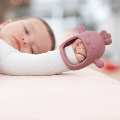 Baby Teething Mitten – Silicone Chew Glove for Soothing Sore Gums