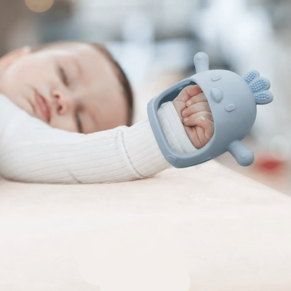 Baby Teething Mitten – Silicone Chew Glove for Soothing Sore Gums