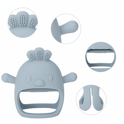 Baby Teething Mitten – Silicone Chew Glove for Soothing Sore Gums
