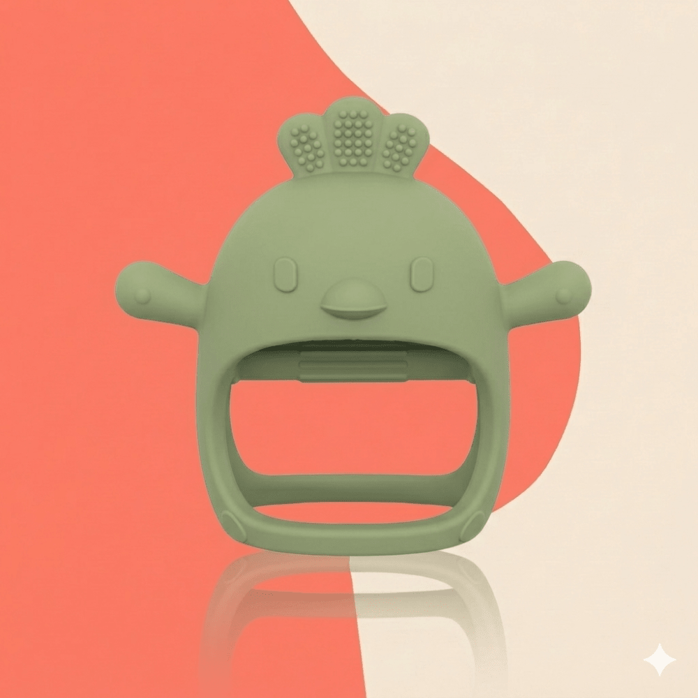 Baby Teething Mitten – Silicone Chew Glove for Soothing Sore Gums