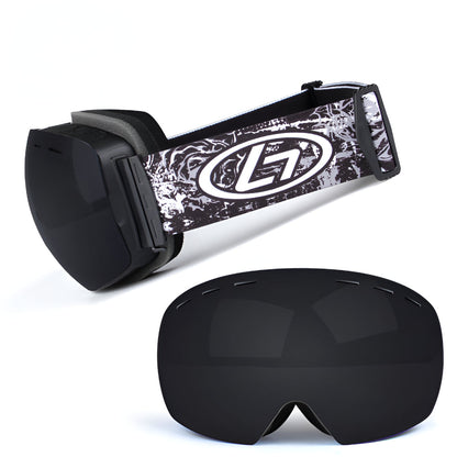 Frameless Ski Goggles with Interchangeable Lenses – OTG Snow Eyewear for Over-the-Glasses Comfort